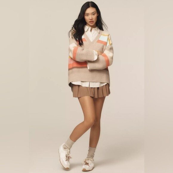 NWT Size M - Anthropologie Beach Daze Cotton Oversized Sweater (NWT US$ 138) - Picture 10 of 16